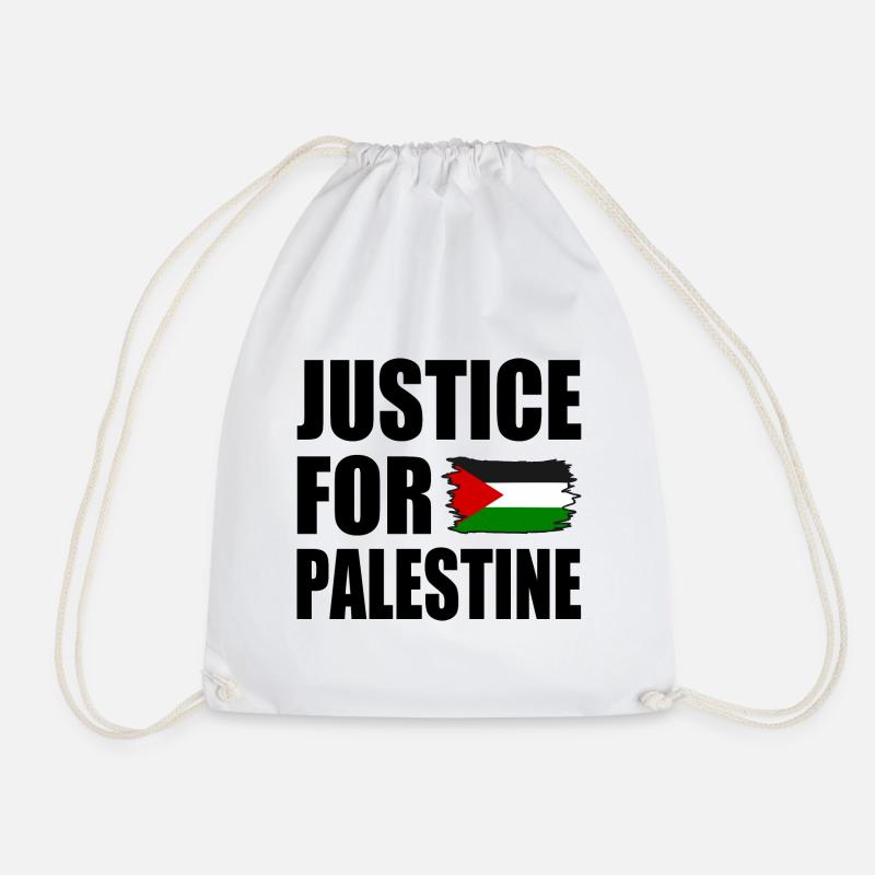 Justice for palestine - Turnbeutel - Weiß