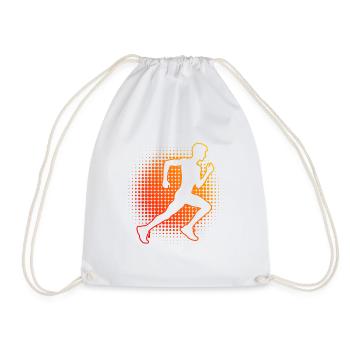Damen Rennen Joggen Running Fitness Laufen - Turnbeutel - Weiß - Vorne