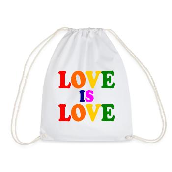 Love is love - Turnbeutel - Weiß - Vorne
