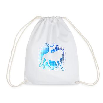 Men's Horse Performance Body Control - Drawstring Bag - white - Front
