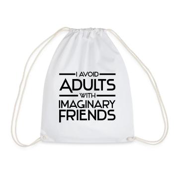 Atheism - Drawstring Bag - white - Front