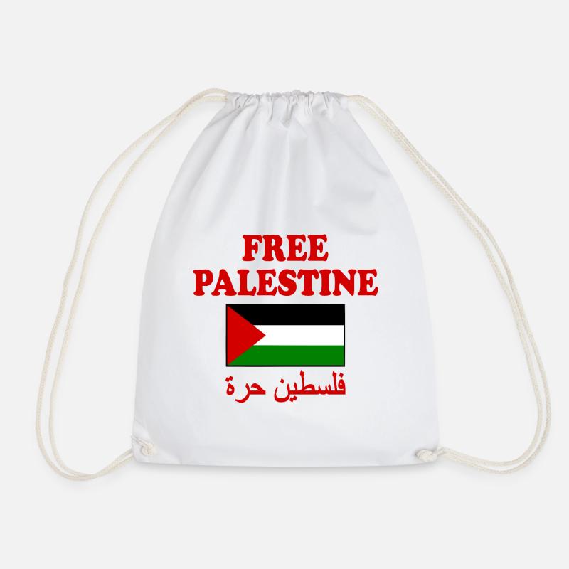 Free palestine - Turnbeutel - Weiß