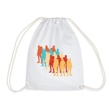 Women's Men's Bouldering Bouldering Climbing Climber - Drawstring Bag - white - Front