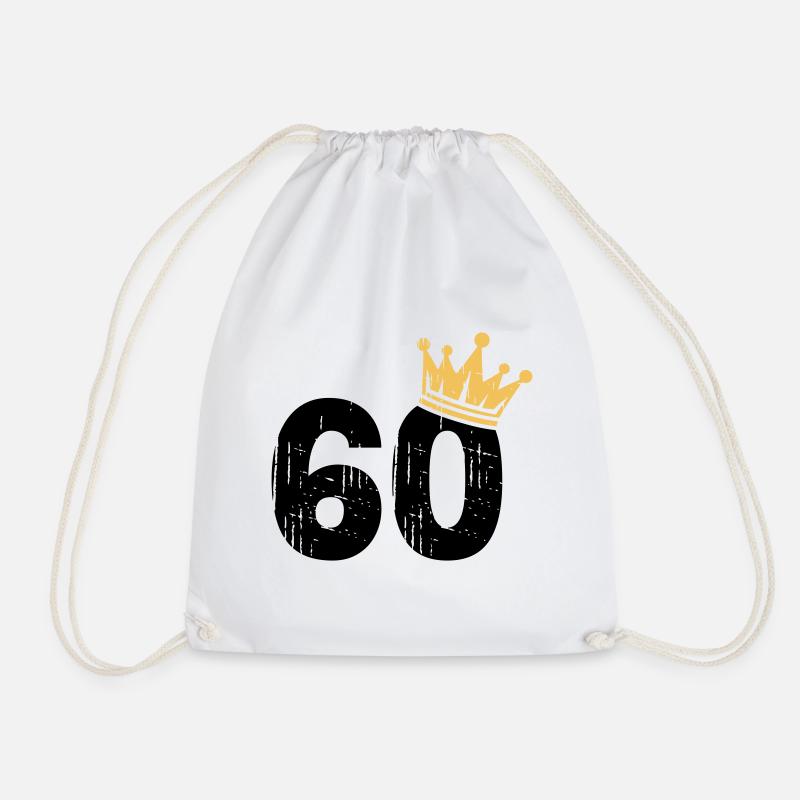 60 Couronne 60e anniversaire 60 ans - Sac de sport léger - blanc