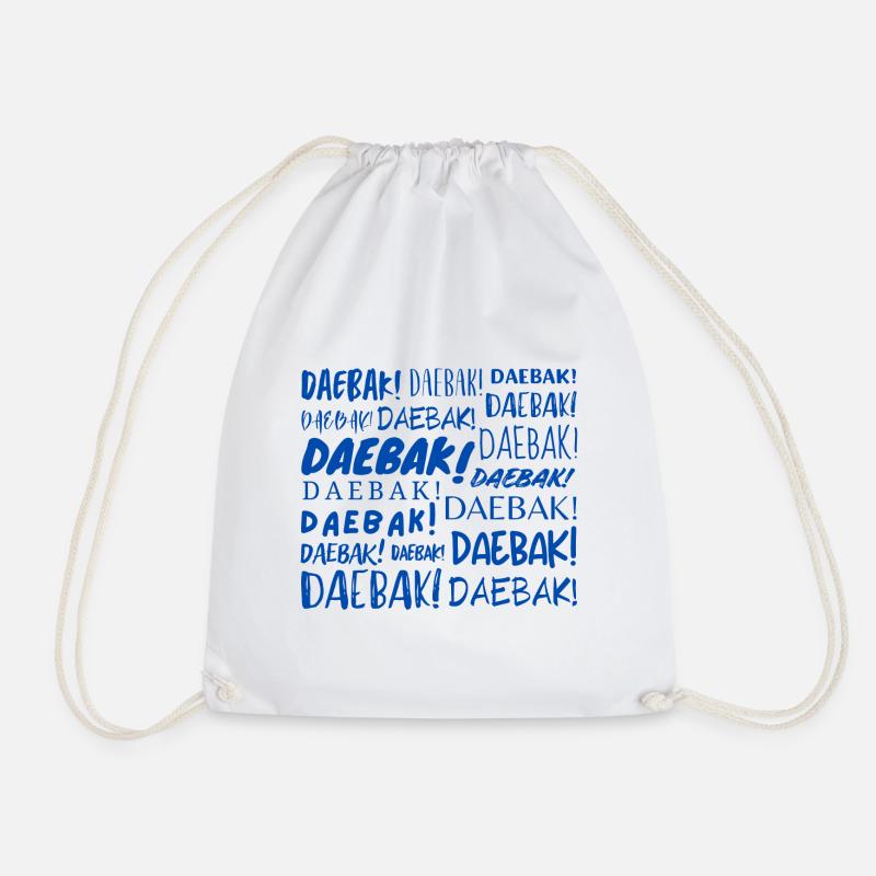 Daebak! - Drawstring Bag - white