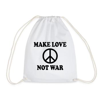 Make love not war - Sac de sport léger - blanc - Devant