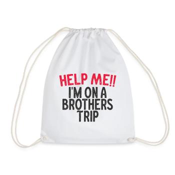 Frères et sœurs, je suis sur le chemin d’un frère - Sac de sport léger - blanc - Devant