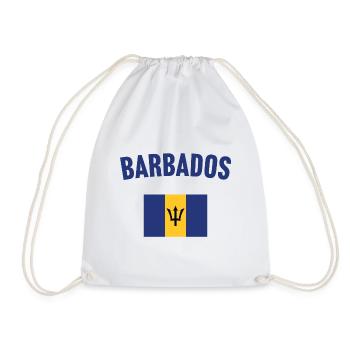Barbados Flagge - Turnbeutel - Weiß - Vorne