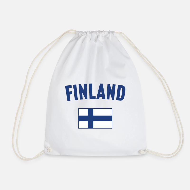 Finnland Flagge - Turnbeutel - Weiß