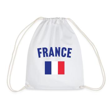 France Flag - Drawstring Bag - white - Front
