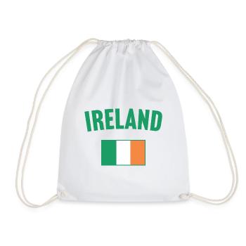 Ireland Flag - Drawstring Bag - white - Front