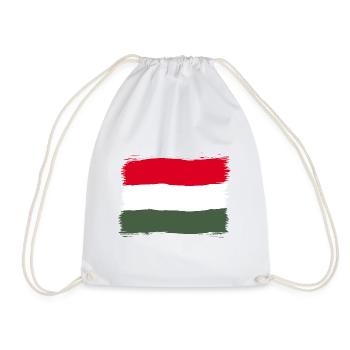 Hongrie - Sac de sport léger - blanc - Devant