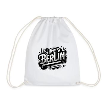 Lettrage Berlin Allemagne Deutschland - Sac de sport léger - blanc - Devant