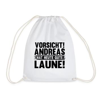 Vorname Andreas - Turnbeutel - Weiß - Vorne