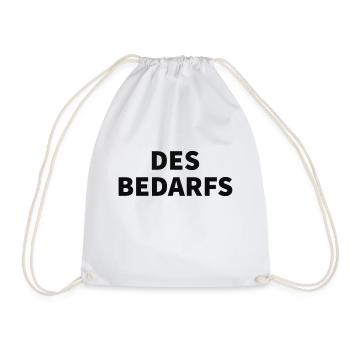 Männer T-Shirt des Bedarfs - Turnbeutel - Weiß - Vorne