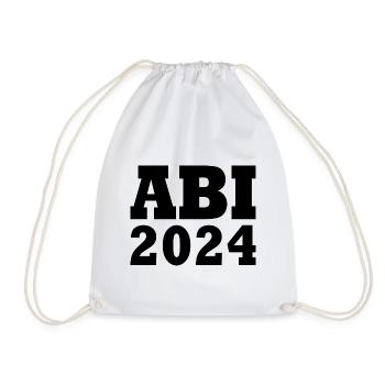 Abi 2024 - Turnbeutel - Weiß - Vorne