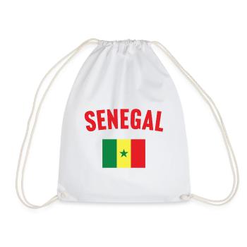 Senegal Flag - Drawstring Bag - white - Front