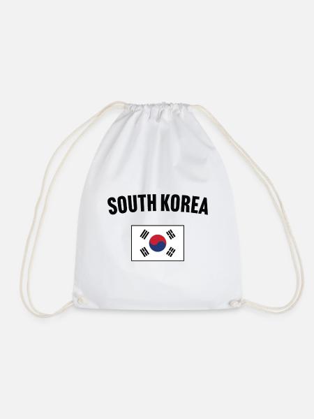 Südkorea Flagge - Turnbeutel - Weiß