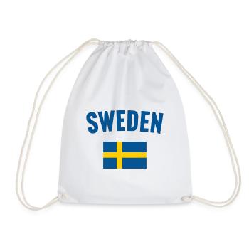 Schweden Flagge - Turnbeutel - Weiß - Vorne