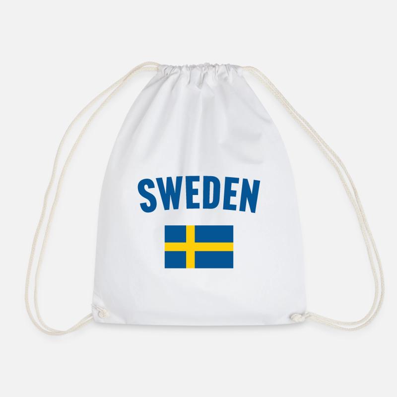 Drapeau de la Suède - Sac de sport léger - blanc