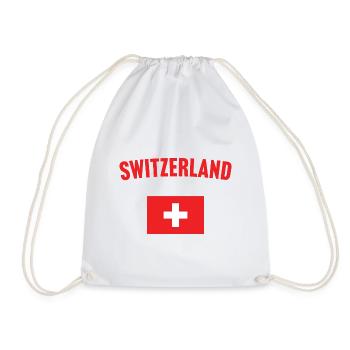 Schweiz Flagge - Turnbeutel - Weiß - Vorne
