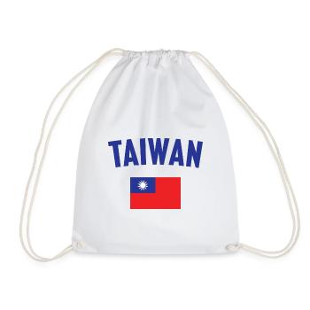 Drapeau de Taïwan - Sac de sport léger - blanc - Devant