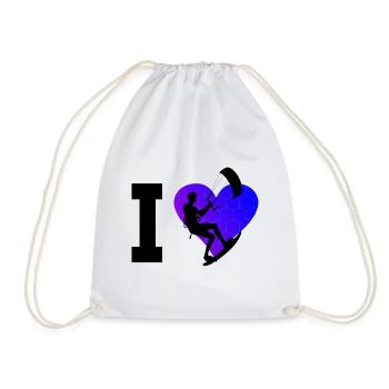 Kiting Kitesurfer Kitesurf Kitesurf Homme - Sac de sport léger - blanc - Devant