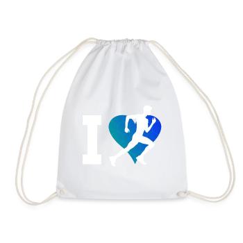 Jogging Fitness Cross Country Running Running - Drawstring Bag - white - Front