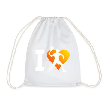 Women's Racquetball Racquetball Play Pickleball - Drawstring Bag - white - Front