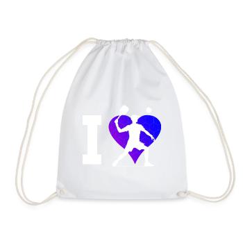 Racquetball Racquetball games Pickleball games - Drawstring Bag - white - Front