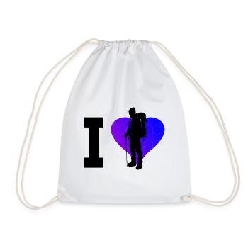 Boulder Bouldering Klettern Climbing Bouldern - Drawstring Bag - white - Front