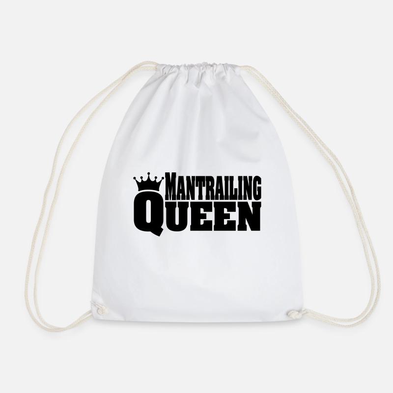MANTRAILING QUEEN - Turnbeutel - Weiß