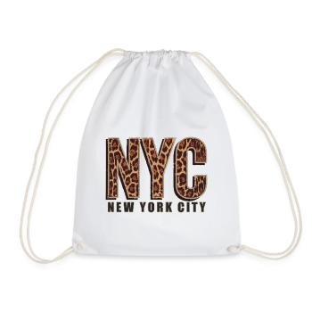 New York City Skyline - Turnbeutel - Weiß - Vorne