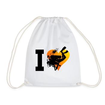 Plongée Libre Plongée Plongeur Plongeur Plongée - Sac de sport léger - blanc - Devant