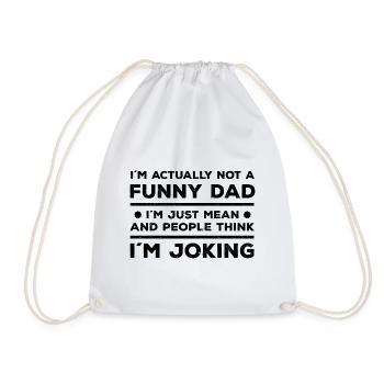 Gifts for Dad - Drawstring Bag - white - Front
