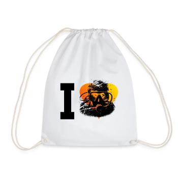 Scuba Diving Free Dive Diver Diving - Drawstring Bag - white - Front