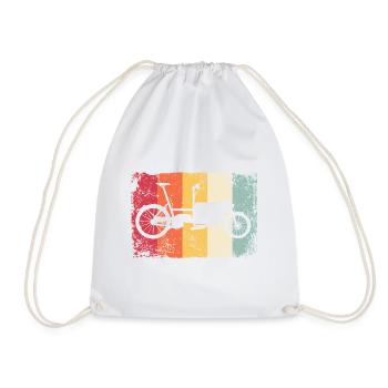 Lastenfahrrad Lastenrad Cargo Bike Cargobike - Drawstring Bag - white - Front