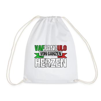 Italien Italiener Vaffanculo - Turnbeutel - Weiß - Vorne