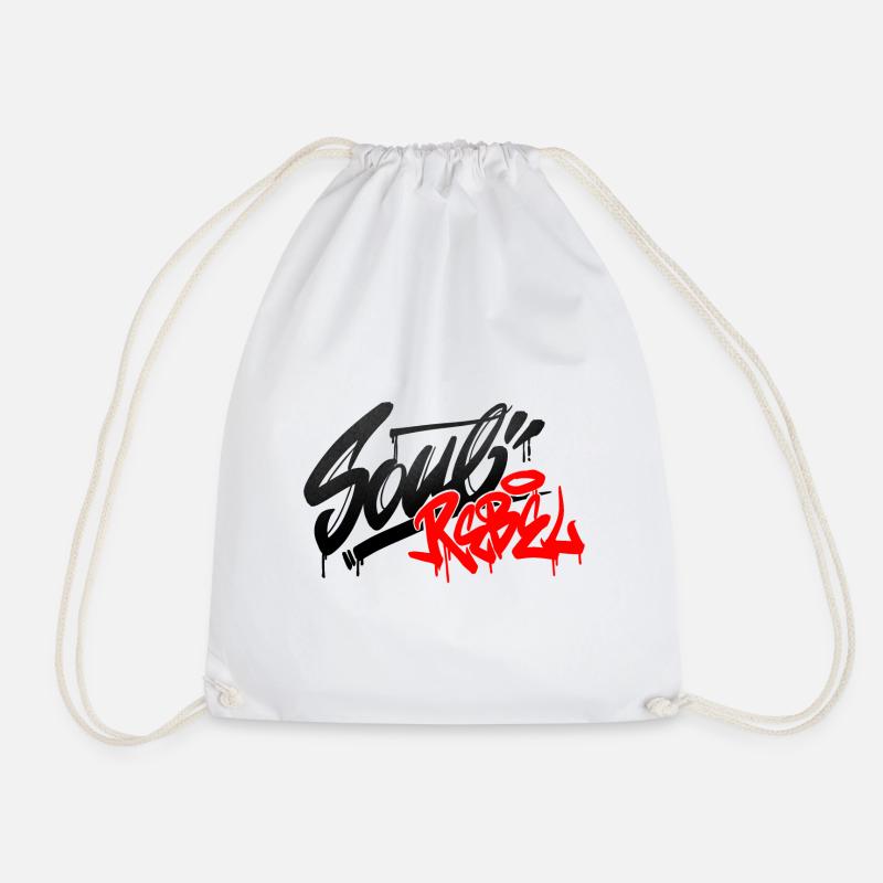 Soul Rebel <- - Turnbeutel - Weiß