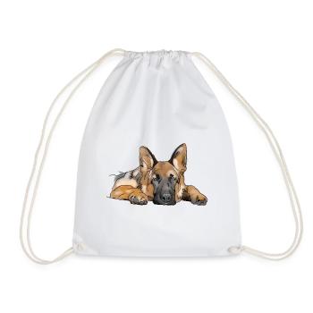 Chien de berger - Sac de sport léger - blanc - Devant