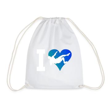 Women's Climber Bouldering Bouldering Climbing - Drawstring Bag - white - Front