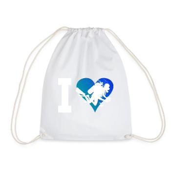 Plongeur Homme Plongée Plongée Plongée sous-marine - Sac de sport léger - blanc - Devant