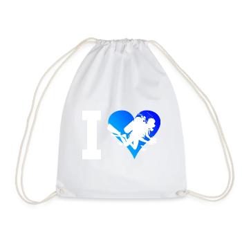 Plongeur Plongée sous-marine Plongée libre - Sac de sport léger - blanc - Devant