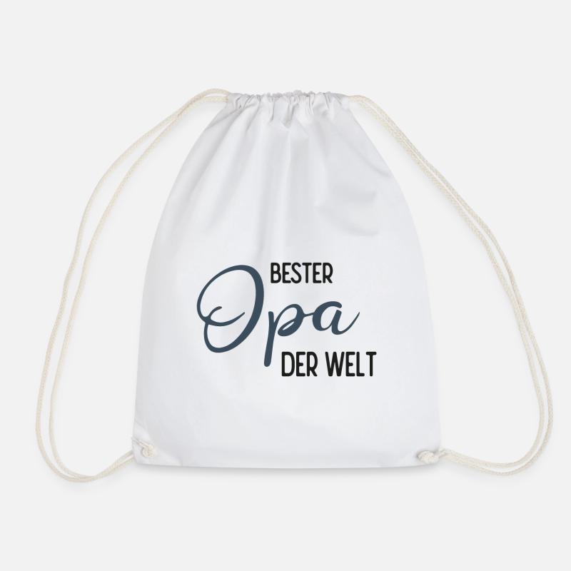 Bester Opa der Welt - Spruchdesign - Turnbeutel - Weiß