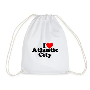 I love Atlantic City - USA - Amerika - Turnbeutel - Weiß - Vorne