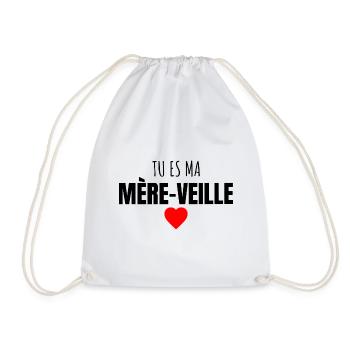 jeux de mots fête des mères cadeau maman - Sac de sport léger - blanc - Devant