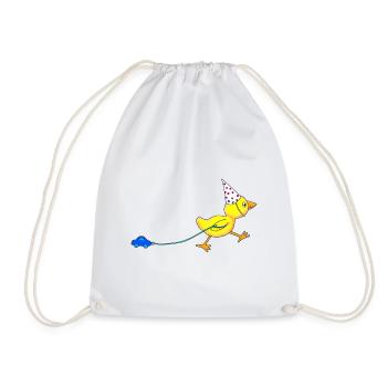 Canard avec voiture garçons filles cadeau d’anniversaire - Sac de sport léger - blanc - Devant