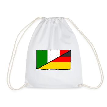 Italia Italian Germany Italy - Drawstring Bag - white - Front