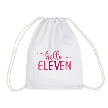 11th Birthday 11 Years Old Hello Eleven Est 2012 - Turnbeutel - Weiß - Vorne