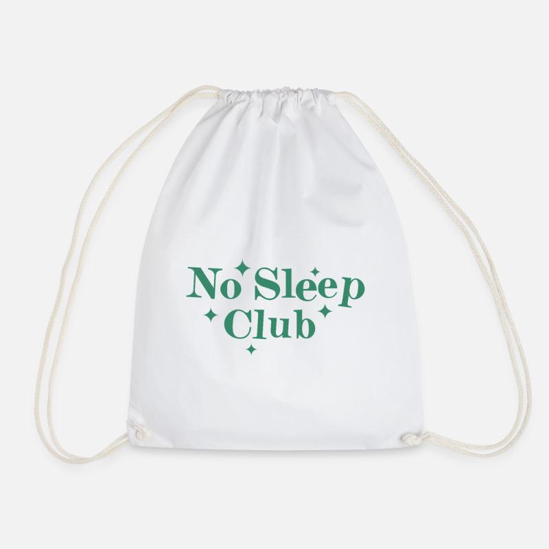 No Sleep Club - Turnbeutel - Weiß
